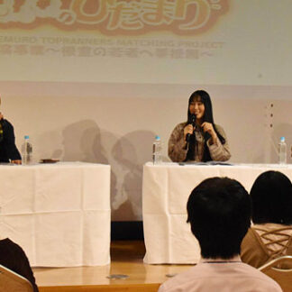 ＦＭねむろ公開収録で若者へ声優の世界紹介(2021-10-24)