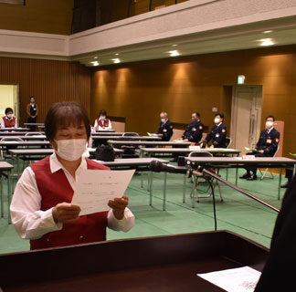 釧路で家庭防災推進員委嘱状交付式(2021-11-27)