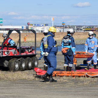 津波災害、連携確認　緊急消防援助隊、道東初の合同訓練(2021-11-14)