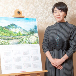 釧路信金カレンダー完成　小笠原さんの風景画採用(2021-11-29)
