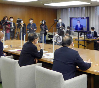 赤潮被害、自民道連と道が現地と意見交換(2021-11-03)