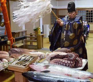 三吉神社でコロナや赤潮被害収束願い秋季大祭(2021-11-30)