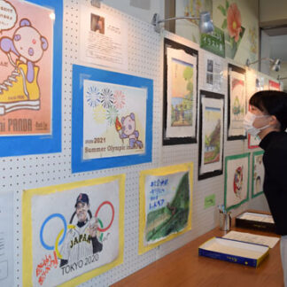 富貴紙用いたイラスト展(2021-11-17)