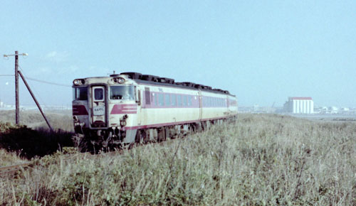 新富士~大楽毛を走る82系特急「おおぞら6号」(1979年10月21日 新富士~大楽毛)