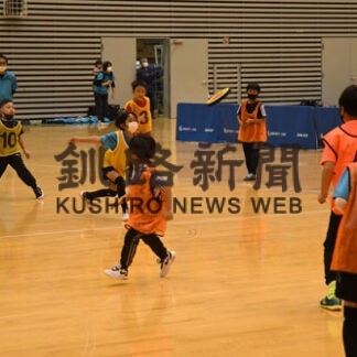 釧路の少年団がスポーツ交流会(2021-11-02)