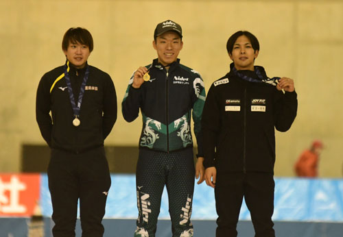 長谷川男子500優勝 スピード全日本選抜、藤野は3位に(2021-11-20)