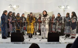 音楽を中心に、アイヌ民族と和人の交流をテーマとして開かれた「阿寒ユーカラ　ウタサ祭り」（２０２０年２月）