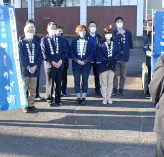 キャラバン隊温泉ＰＲ　釧根各漁協にお見舞い(2021-12-10)