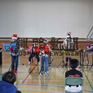 成央小器楽少年団　今年初コンサート(2021-12-25)