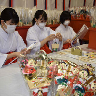 根室金刀比羅神社 新年向け準備(2021-12-19)