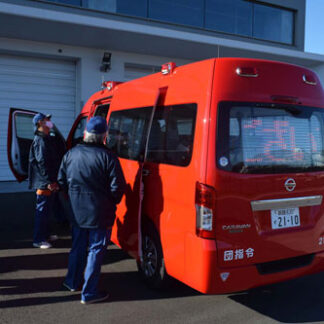 白糠消防団にブラインド型情報板搭載の指令車１台導入(2021-12-11)