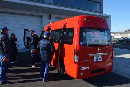 白糠消防団にブラインド型情報板搭載の指令車1台導入(2021-12-11)