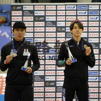 男子500　森重V、新濱２位　スピード北京五輪日本代表選考会(2021-12-30)