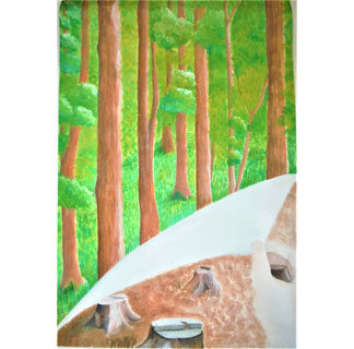 千葉さんが「緑化活動啓発作品」ポスター原画中学校の部で奨励賞(2021-12-12)