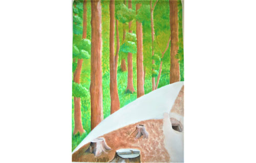 千葉さんが「緑化活動啓発作品」ポスター原画中学校の部で奨励賞(2021-12-12)