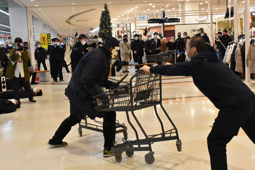 営業中 有事の対応確認 東武と中標津署(2021-12-16)