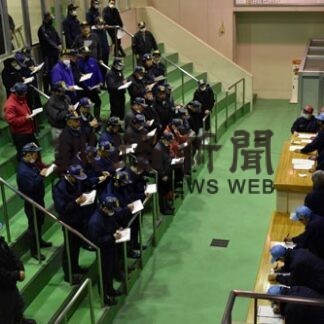 最終競りで締める 花咲水産物地方卸売市場(2021-12-29)