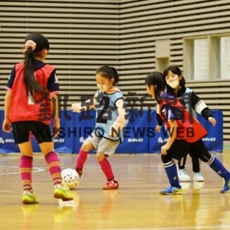 女子だけでサッカーを　児童らイベント楽しむ　(2022-01-24)