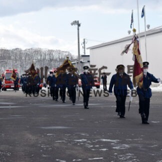 出初め式、気持ち新たに　釧路東部消防組合(2022-01-12)