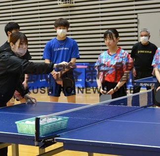 釧路卓球協会が強化講習会(2022-01-09)