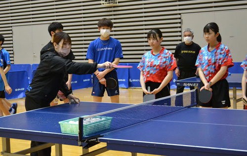 釧路卓球協会が強化講習会(2022-01-09)