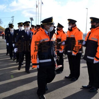 出初め式、気持ち新たに　釧路東部消防組合_1(2022-01-12)