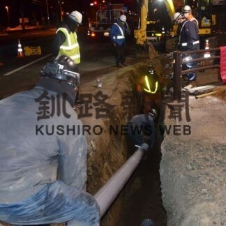 国道３８号で無電柱化着手(2022-01-28)