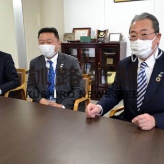 あいおいニッセイ道役員ら本社来訪　(2022-01-27)