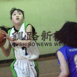 釧新杯中学バスケ 男女４強決まる_1(2022-01-17)