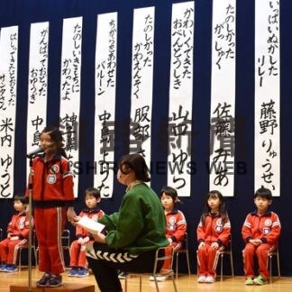 「年長児の主張」堂々と発表　昭和スポーツ幼稚園で弁論大会(2022-02-22)