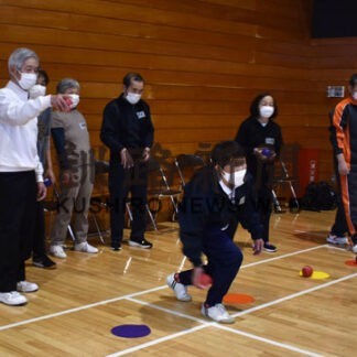 とらいあんぐる９４６がボッチャ体験会(2022-03-30)