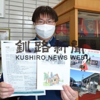 糸魚沢駅の歴史知って　解説シートやポストカードきょうから無料配布　(2022-03-09)