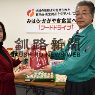 福原、地域食堂に大量の食料寄贈(2022-03-25)