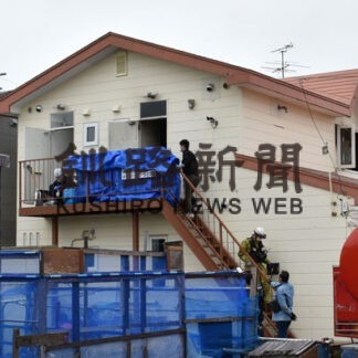 釧路でアパート火災　２階から女性１人の遺体(2022-05-23)