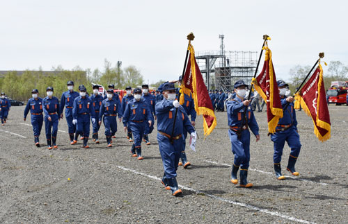 災害に強い安全都市へ　釧路で春季消防演習(2022-05-16)