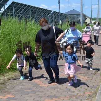 津波想定し避難訓練　釧路・音別認定こども園　災害時の対応確認(2022-06-23)