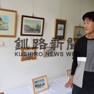 水彩画家の濱野さん２９日まで作品展(2022-06-07)