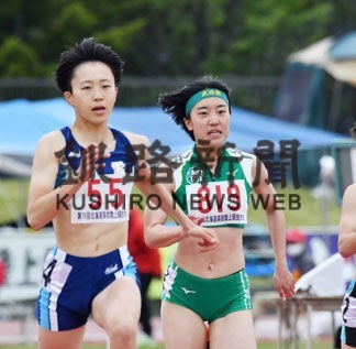 武修館 女子４００リレー８位　全道高体連陸上(2022-06-16)