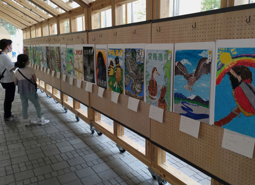 下幌呂小の岡井さん野鳥絵画展で金賞 鳥取西中の3人も入賞(2022-07-30)