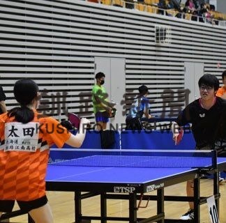 卓上で火花散らす　卓球くしろリーグ(2022-07-24)