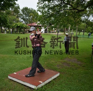 防火訴えナイスショット　パークゴルフ大会　(2022-08-12)