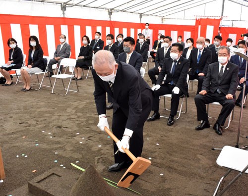 昭和啓生園一部改築 工事の安全祈願(2022-08-31)