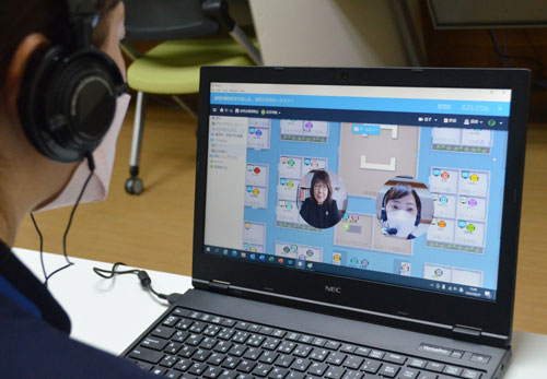 仮想空間で担当者と対面 オンライン合同企業説明会(2022-08-28)