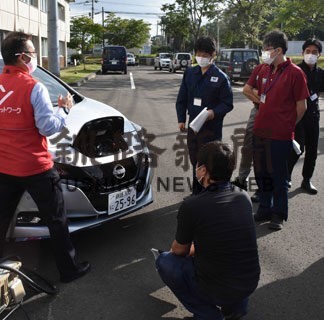 ＥＶのメリット学ぶ　脱炭素宣言の町が職員研修(2022-10-01)