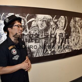 作品見て笑い気分良く、小川さんのイラストなど２８０点　釧路で展覧会(2022-09-24)