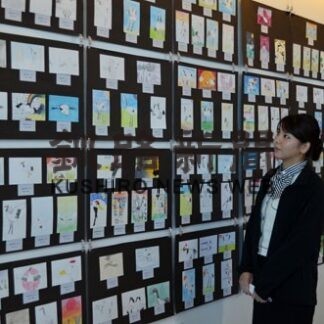 タンチョウ魅力知って　小中生イラスト巡回展(2022-09-08)