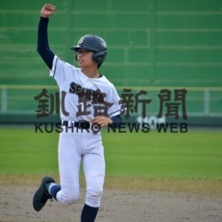 釧路一の座を懸け熱戦　釧新旗中学新人野球、釧青陵など４強_3(2022-09-04)