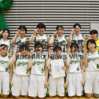 高校バスケ地区予選　釧北陽女子７連覇(2022-09-27)
