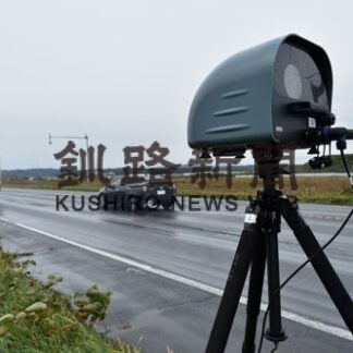 秋の行楽期に速度取り締まり　道警釧本、国道３８号で(2022-10-09)