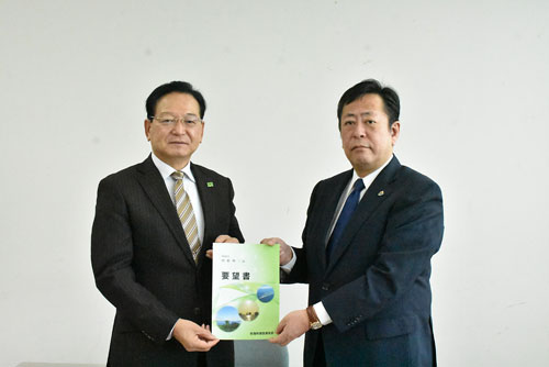 町に5要望提出 建設業協会(2022-10-22)